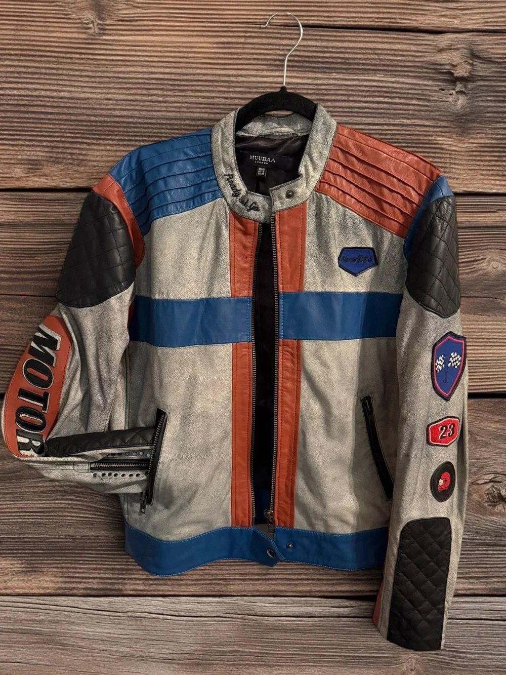 Muubaa Racing Moto Jacket Size L - Picture 7 of 16